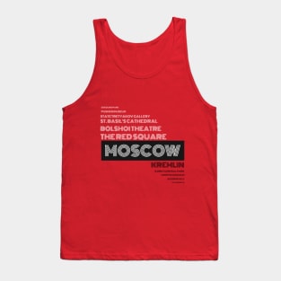 Moscow - Famous Cities and Landmarks Tank Top